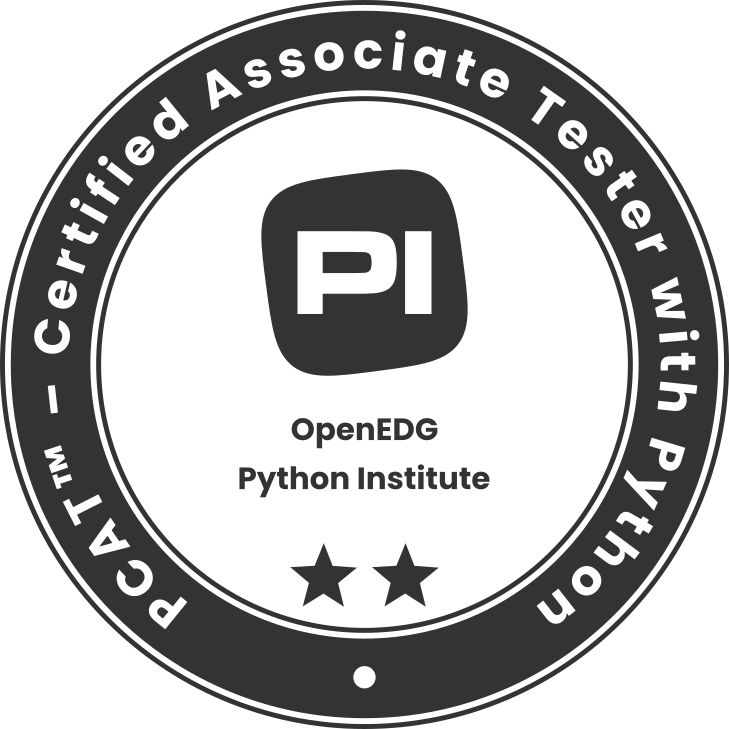 PCAT™ – Certified Associate Tester with Python