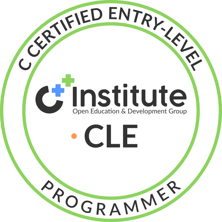 CLE™ – C Certified Entry-Level Programmer