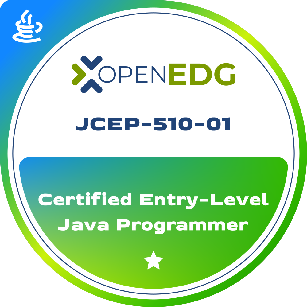 JCEP™ – Certified Entry-Level Java Programmer